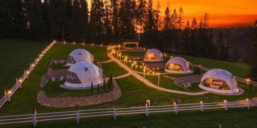 Odprężający Glamping (2 Noce, 2 Osoby) | Mountain Glamp | Poronin