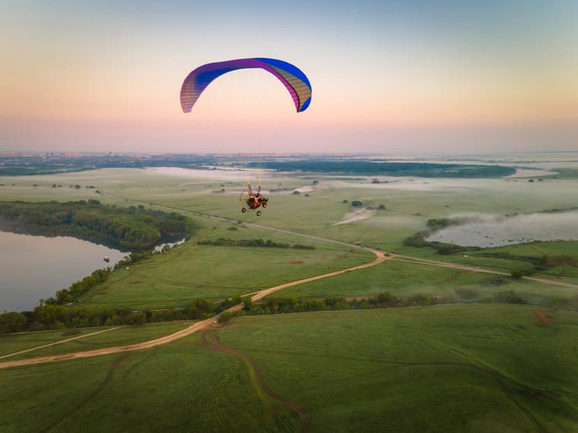 Lot Motoparalotnią nad Rozlewiskami Warty | Poznań (okolice)