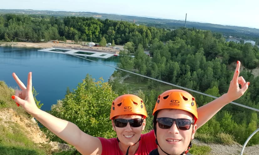 Zjazd Tyrolski nad Jeziorem dla Dwojga | Katowice (okolice) Kraków (okolice)