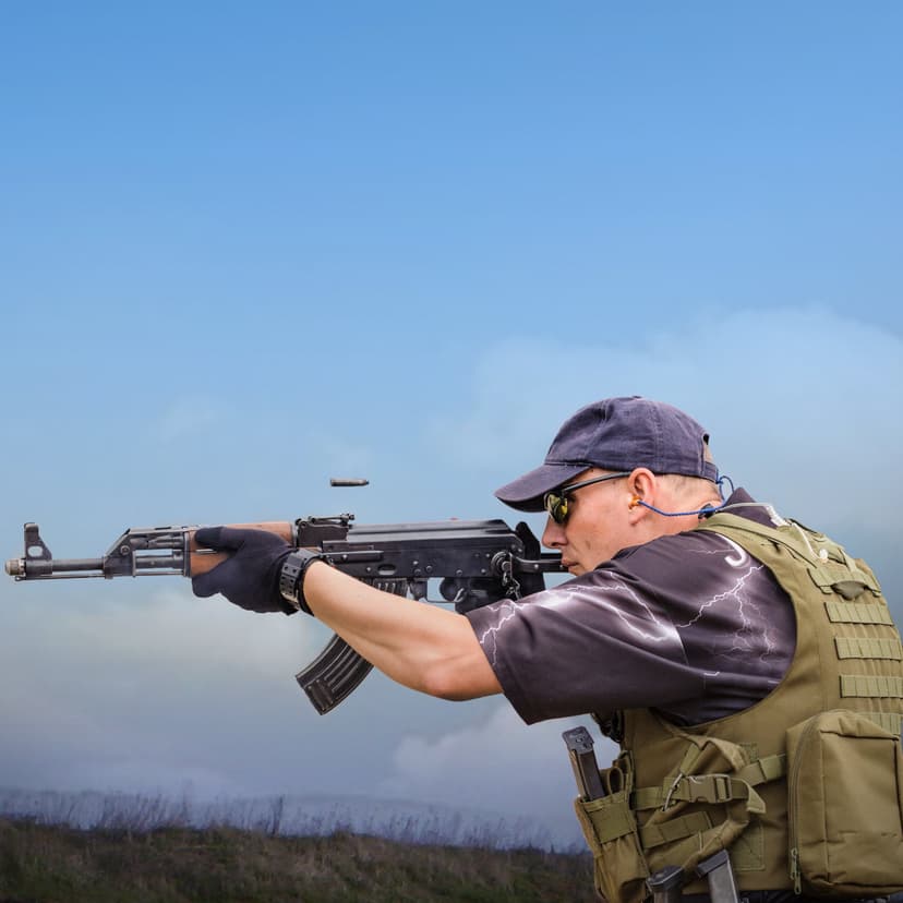 Strzelanie z Karabinu AK-47 i Pistoletu Glock | Łódź