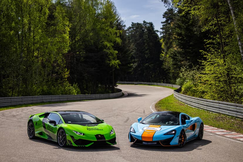 Pojedynek McLaren 570GT vs. Lamborghini Huracan | Wiele Lokalizacji