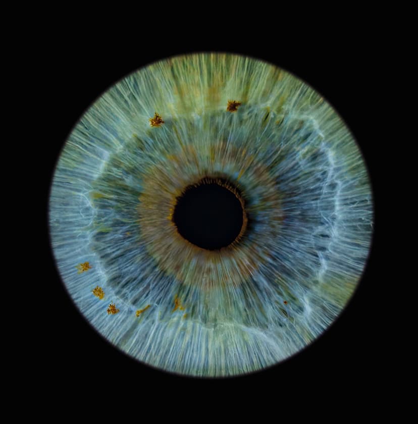 Artystyczne Zdjęcie Tęczówki Oka – Format 20x20 cm | Warszawa