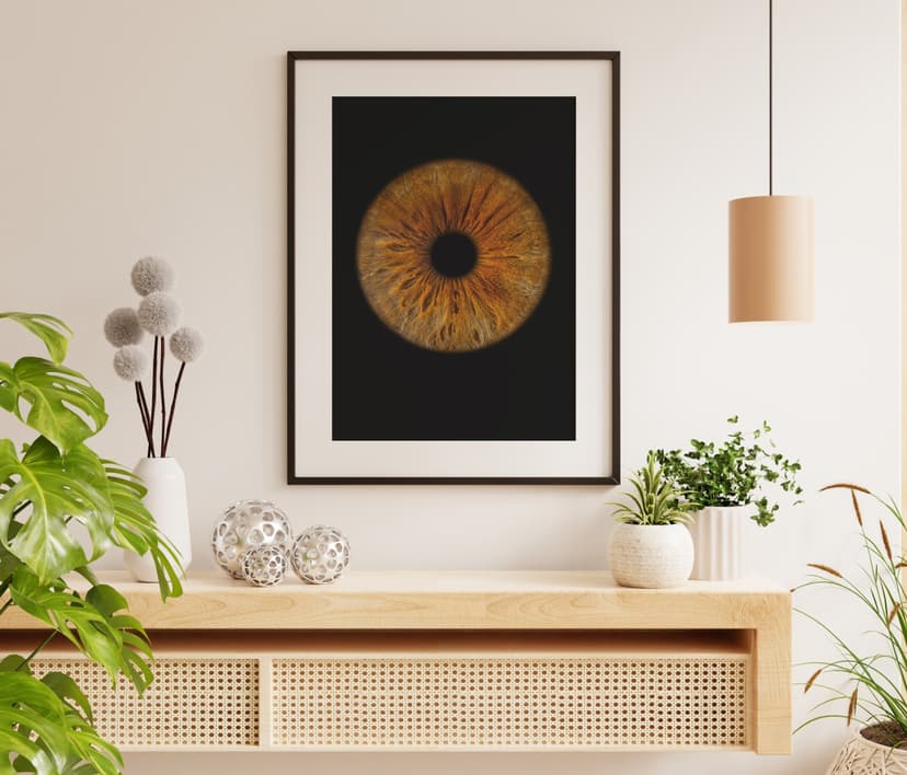 Artystyczne Zdjęcie Tęczówki Oka – Format A5 | Poznań