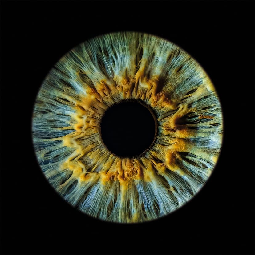 Artystyczne Zdjęcie Tęczówki Oka – Format 30x30 cm | Łódź