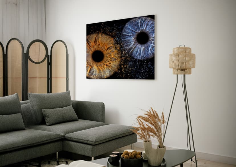 Artystyczne Zdjęcie Tęczówek Oczu dla Dwojga Premium – Format 60x40 cm | Poznań