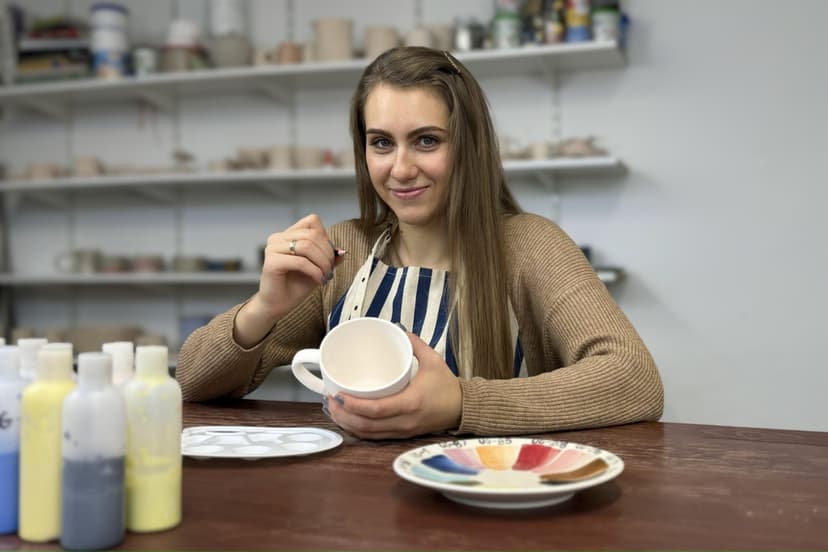 Warsztaty Malowania Ceramicznych Kubków dla Dwojga (380 ml) | Gdańsk