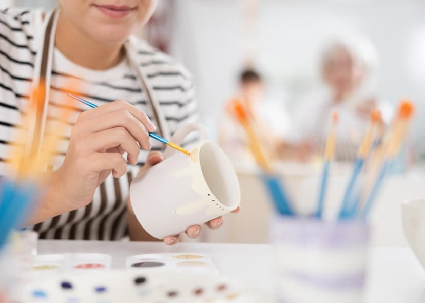 Warsztaty Malowania Ceramicznych Kubków dla Dwojga (650 ml) | Gdańsk