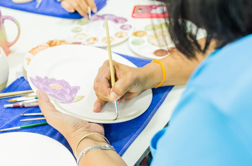 Warsztaty Malowania Ceramicznych Talerzy dla Dwojga (25 cm) | Gdańsk